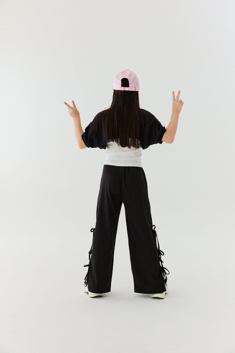 Lilas - Korean Children Fashion - #todddlerfashion - Ribbon Wide Pants - 4