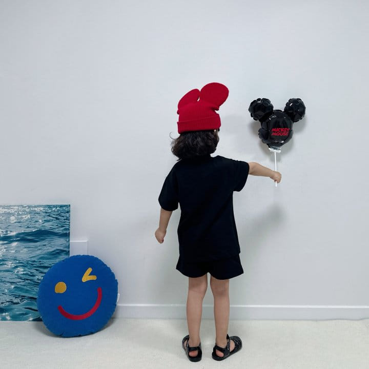 Little Rabbit - Korean Children Fashion - #childofig - Blakc M Top Bottom Set - 6