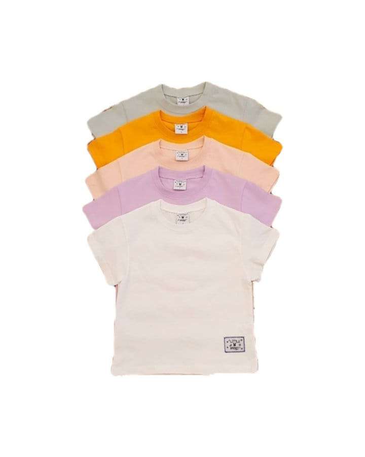 Little Rabbit - Korean Children Fashion - #childrensboutique - Washing Mos Short Sleeve Tee - 2