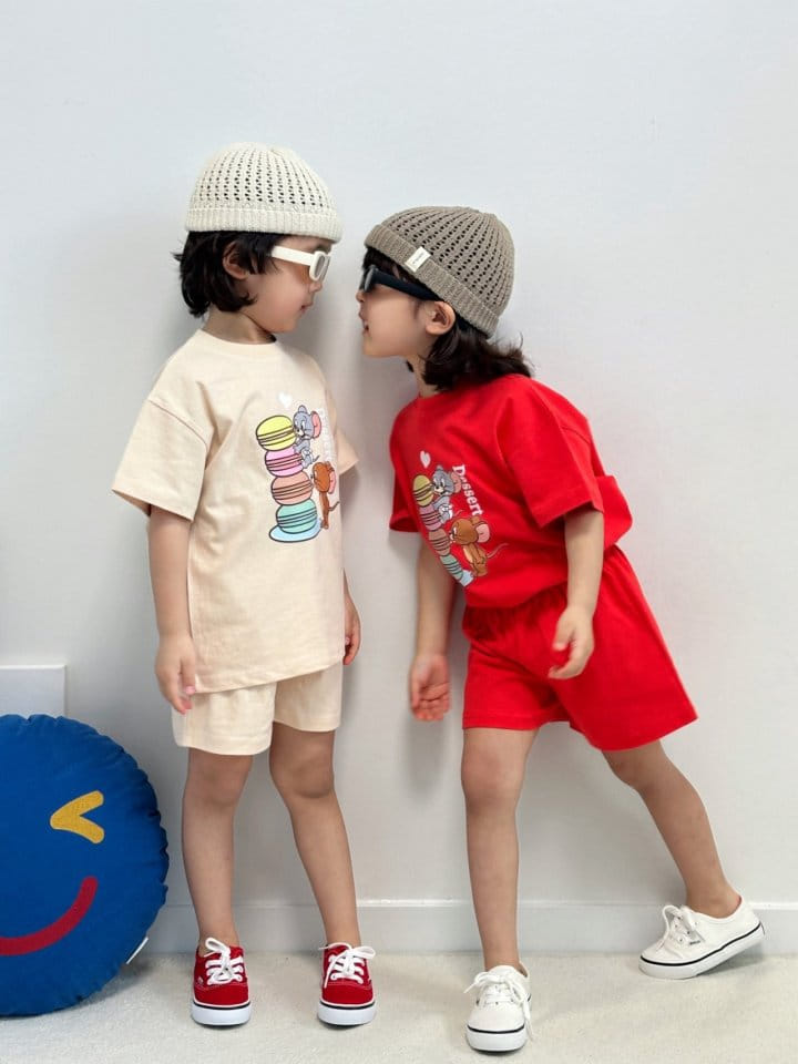 Little Rabbit - Korean Children Fashion - #discoveringself - Macaroon Top Bottom Set - 8