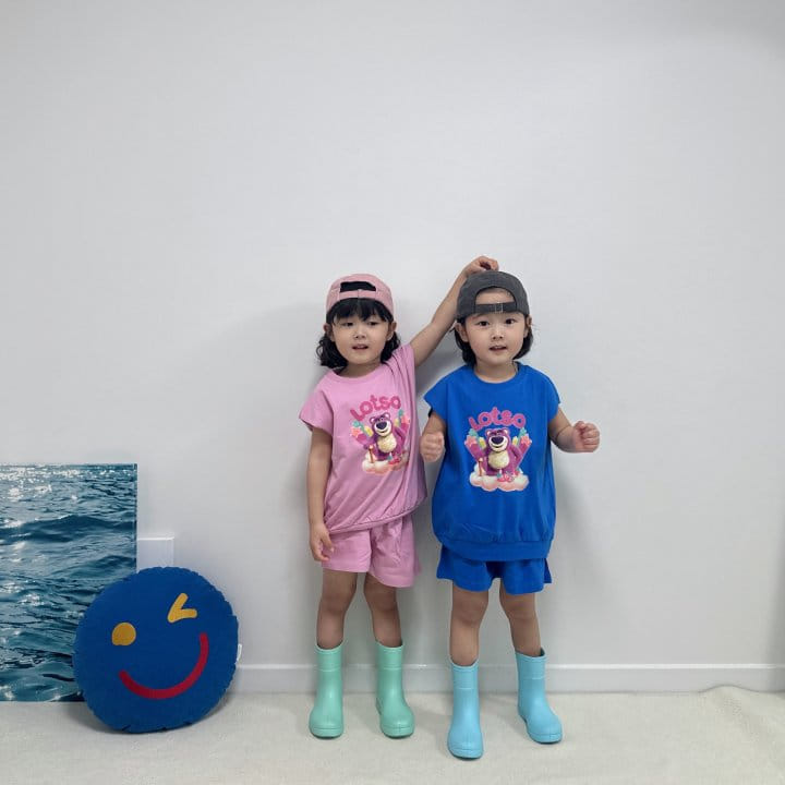 Little Rabbit - Korean Children Fashion - #minifashionista - L Top Bottom Set - 2