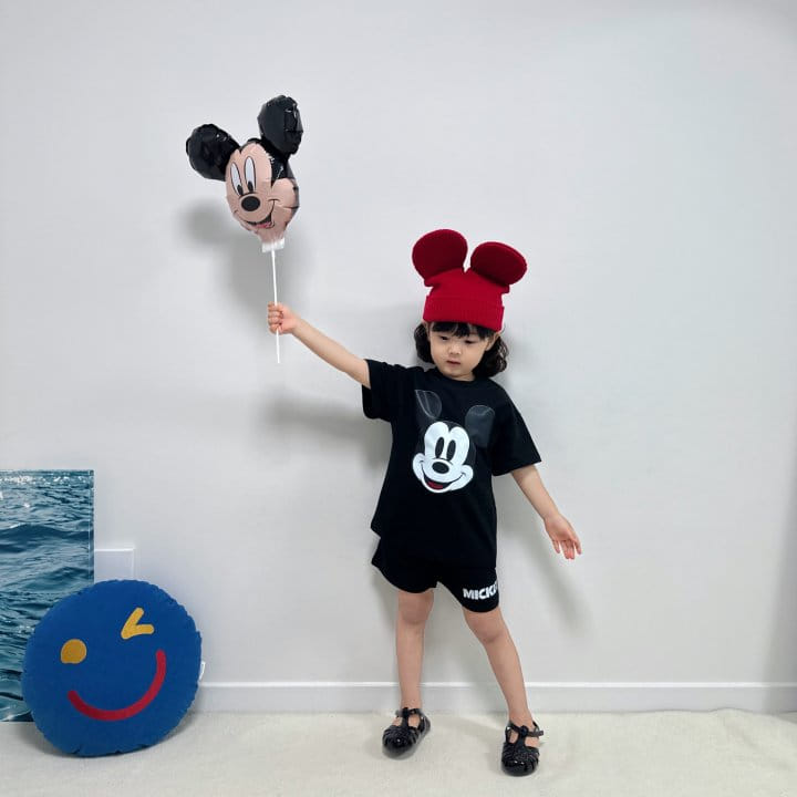 Little Rabbit - Korean Children Fashion - #prettylittlegirls - Blakc M Top Bottom Set - 2