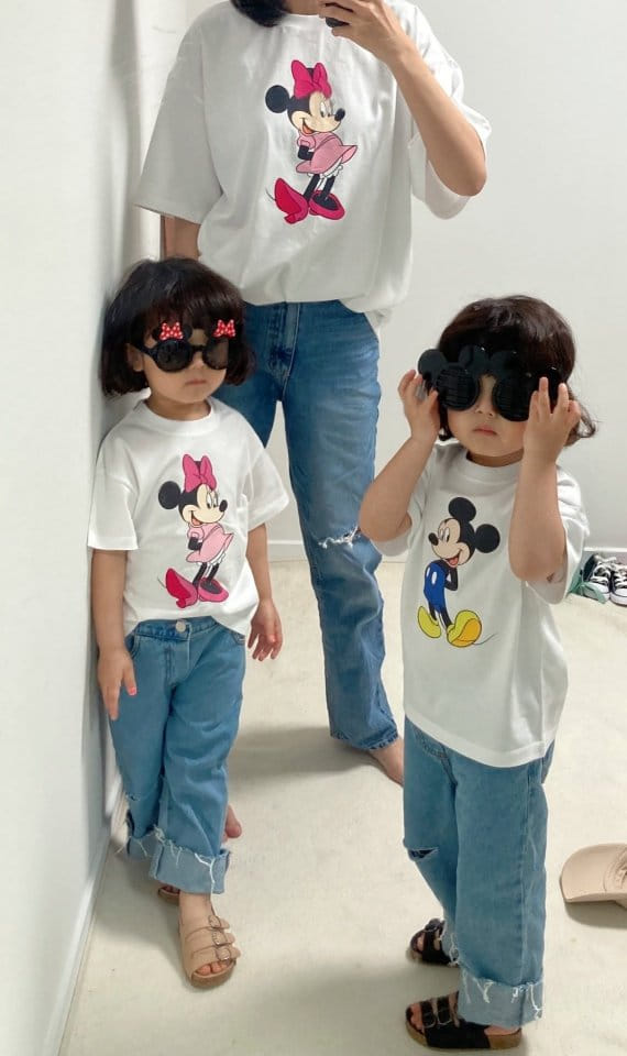 Little Rabbit - Korean Children Fashion - #todddlerfashion - Family tee
