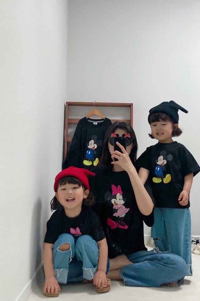 Little Rabbit - Korean Children Fashion - #toddlerclothing - Family tee - 2