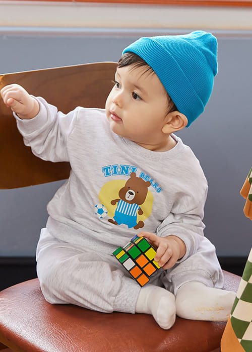 Littletini - Korean Baby Fashion - #babyoninstagram - Tini Bears Top Bottom Set
