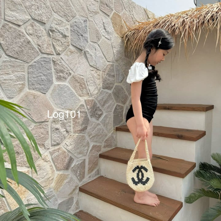 Log101 - Korean Children Fashion - #Kfashion4kids - Log Shirring Swim Wear - 6