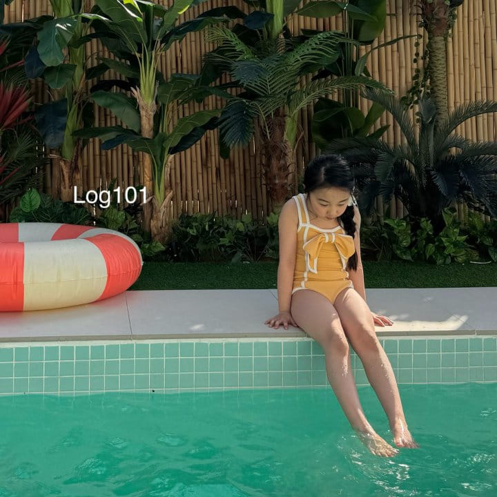Log101 - Korean Children Fashion - #fashionkids - Log Ribbon Swim Wear - 3