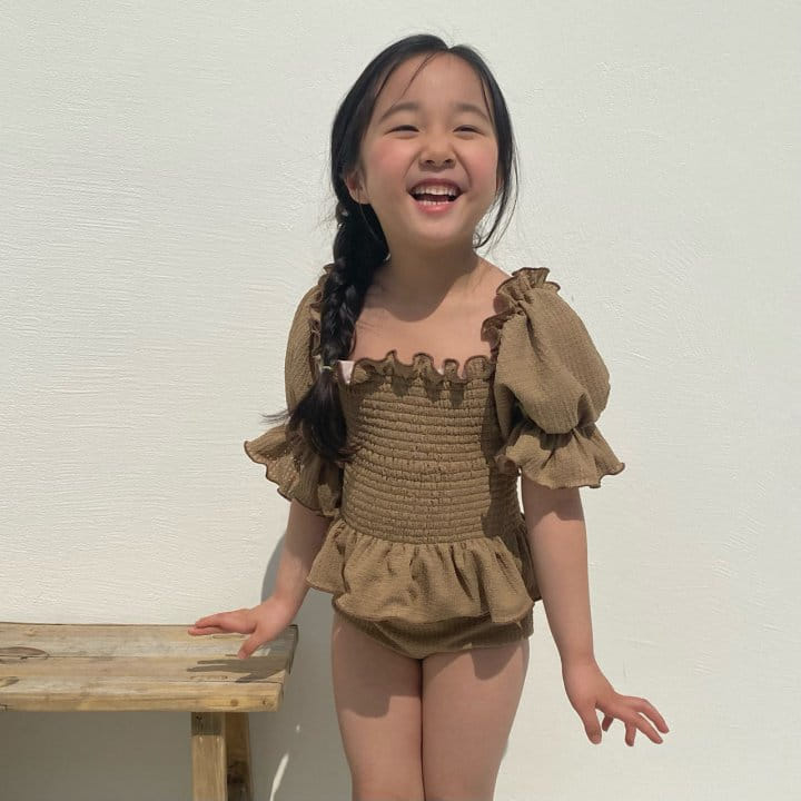Log101 - Korean Children Fashion - #fashionkids - Log Smoke Two Piece Swim Wear - 11