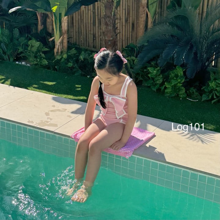 Log101 - Korean Children Fashion - #kidsstore - Log Ribbon Swim Wear - 5