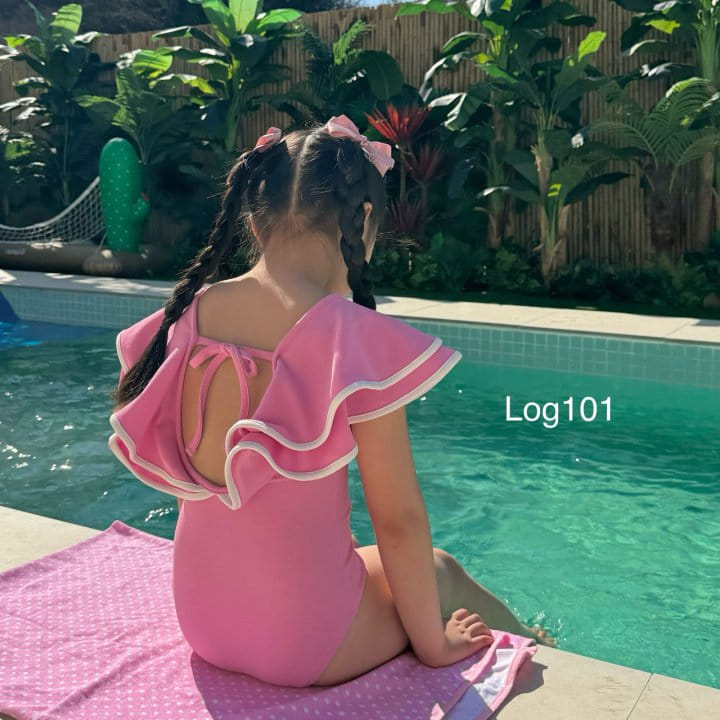 Log101 - Korean Children Fashion - #kidzfashiontrend - Log Bly Swim Wear