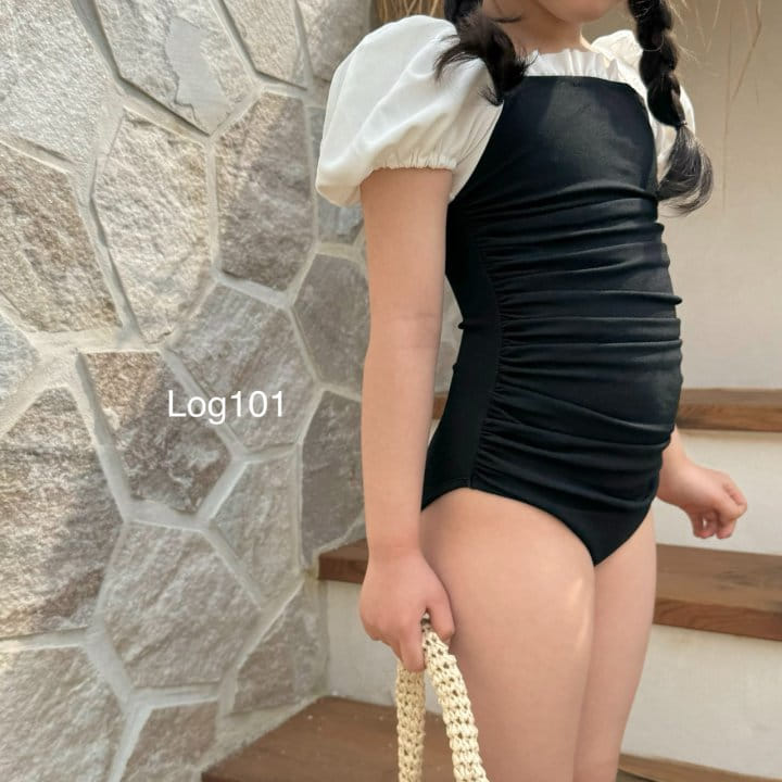 Log101 - Korean Children Fashion - #littlefashionista - Log Shirring Swim Wear - 7