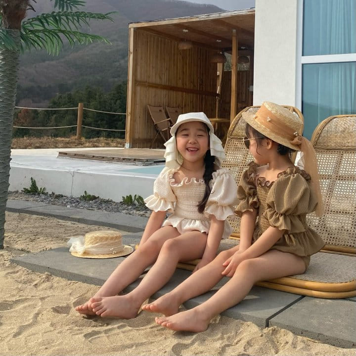 Log101 - Korean Children Fashion - #magicofchildhood - Log Smoke Two Piece Swim Wear - 3