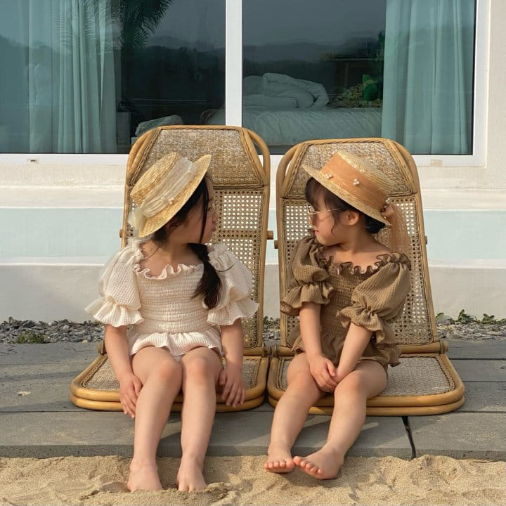 Log101 - Korean Children Fashion - #magicofchildhood - Log Smoke Two Piece Swim Wear - 4