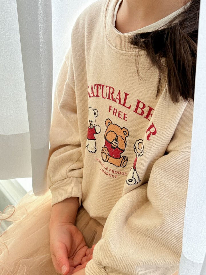 Lolobole - Korean Children Fashion - #designkidswear - Bear Sweatshirt - 2