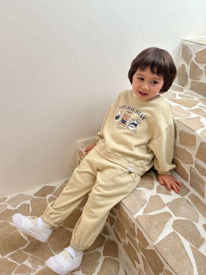 Lolobole - Korean Children Fashion - #fashionkids - Natural Jogger Pants - 3
