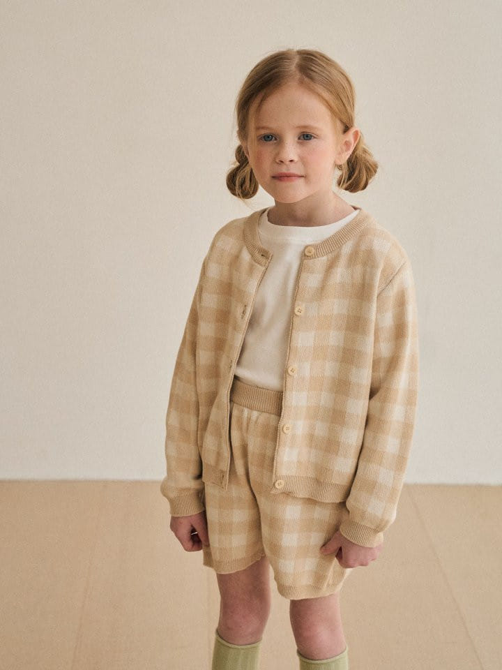 Lolobole - Korean Children Fashion - #kidsshorts - Check Cardigan - 8