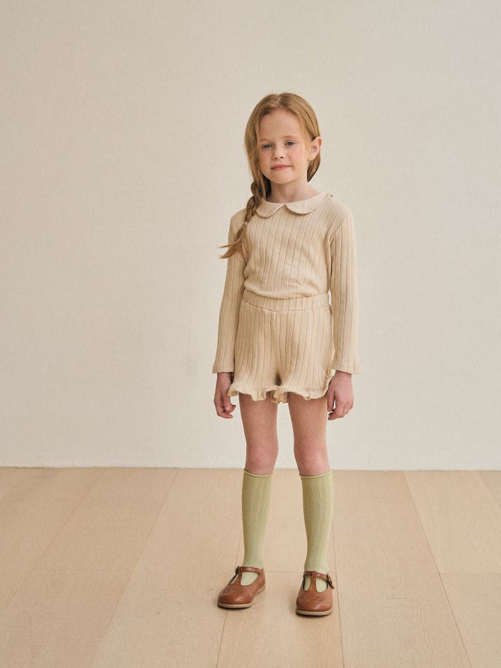Lolobole - Korean Children Fashion - #kidzfashiontrend - Circle Rib Tee - 7