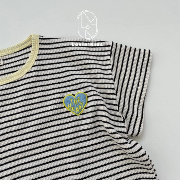 Lovin - Korean Children Fashion - #Kfashion4kids - Heart Line Tee - 8