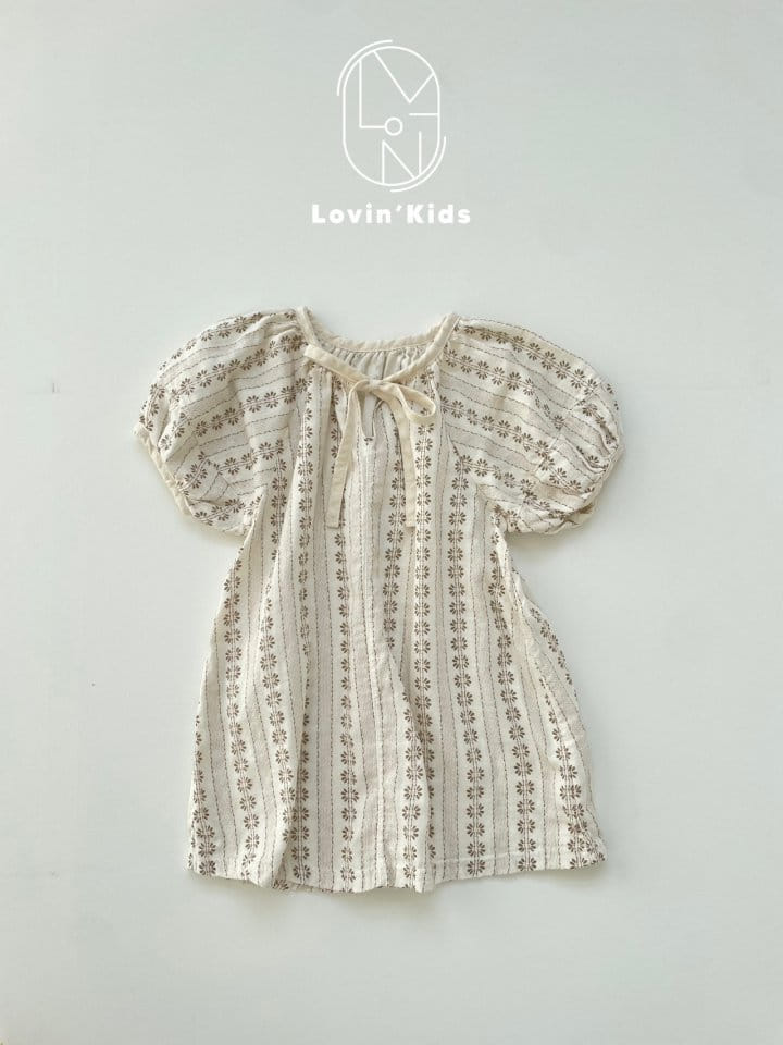 Lovin - Korean Children Fashion - #childofig - Roman Puff One-Piece  - 5
