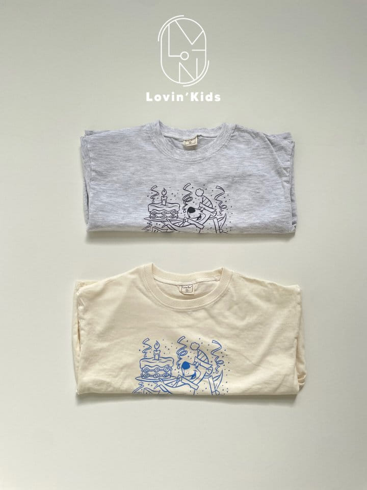 Lovin - Korean Children Fashion - #discoveringself - Brithday Short Sleeve Tee - 2
