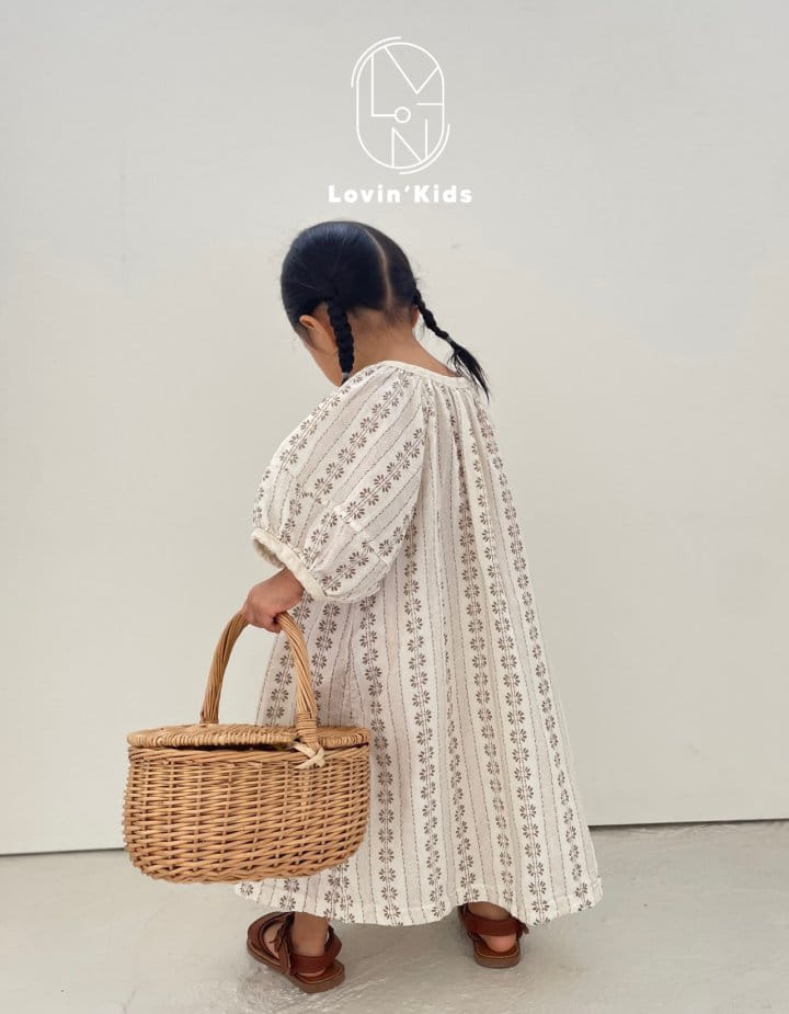 Lovin - Korean Children Fashion - #fashionkids - Roman Puff One-Piece  - 9