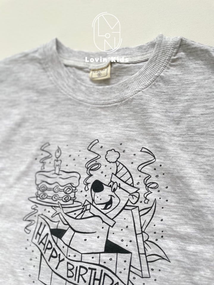 Lovin - Korean Children Fashion - #kidsstore - Brithday Short Sleeve Tee - 5