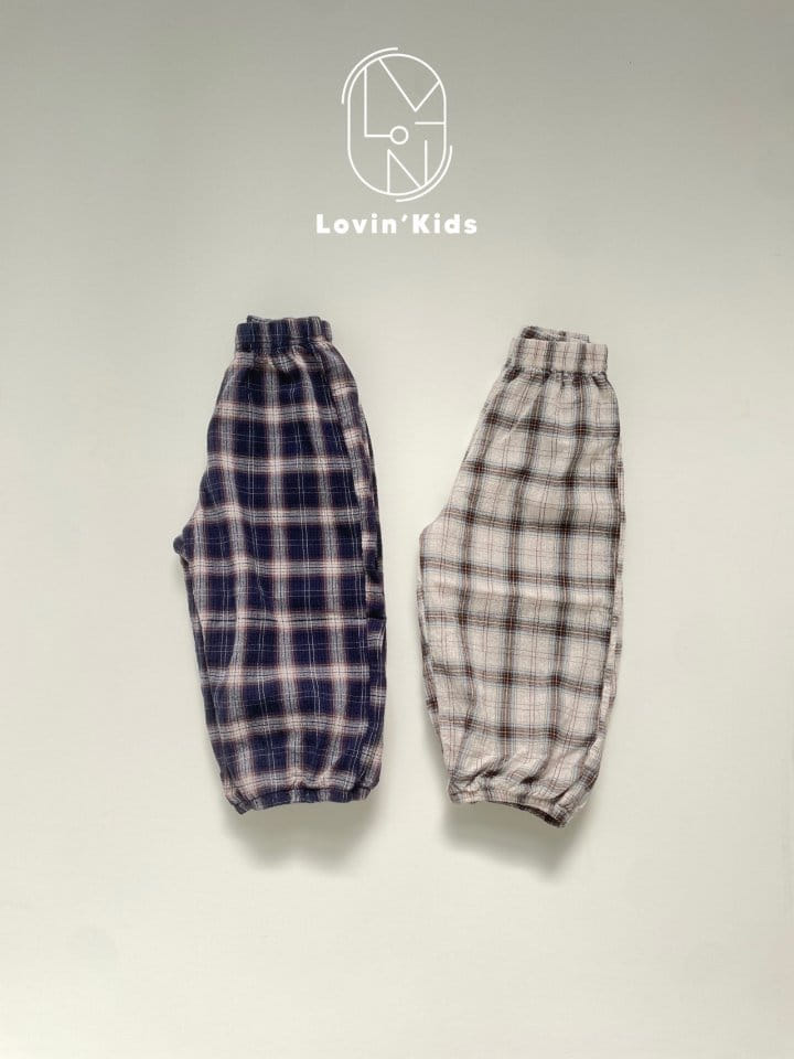 Lovin - Korean Children Fashion - #kidzfashiontrend - Summer Check Pants