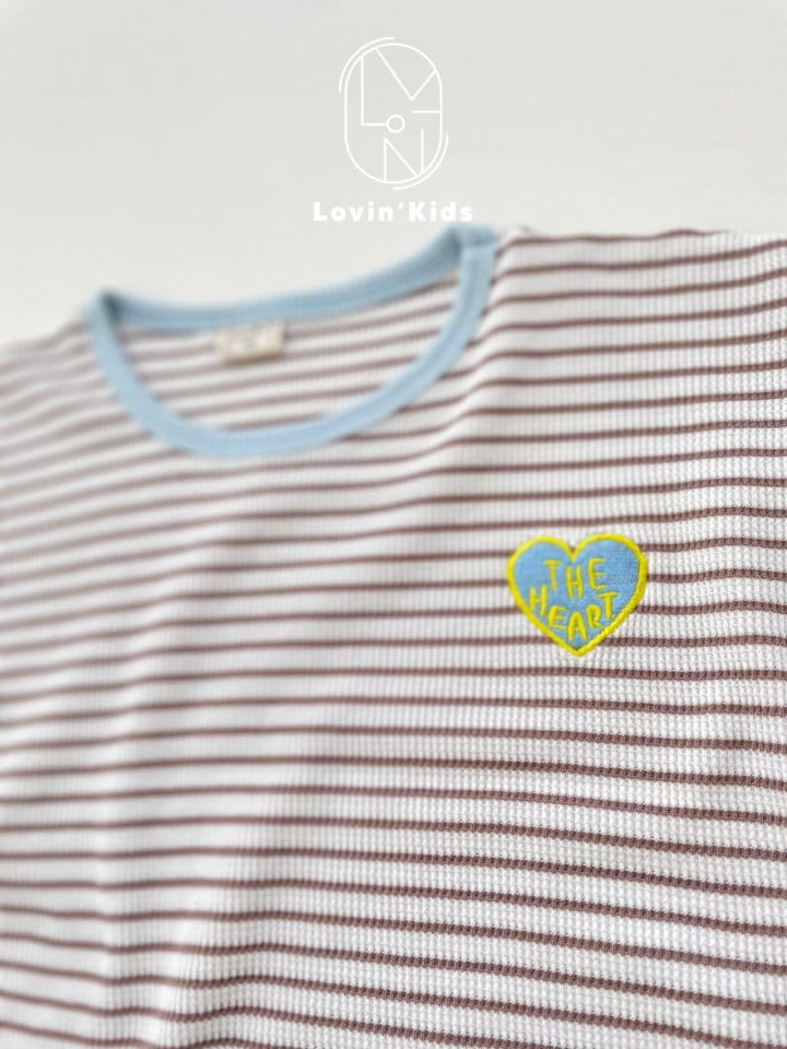 Lovin - Korean Children Fashion - #kidzfashiontrend - Heart Line Tee - 7