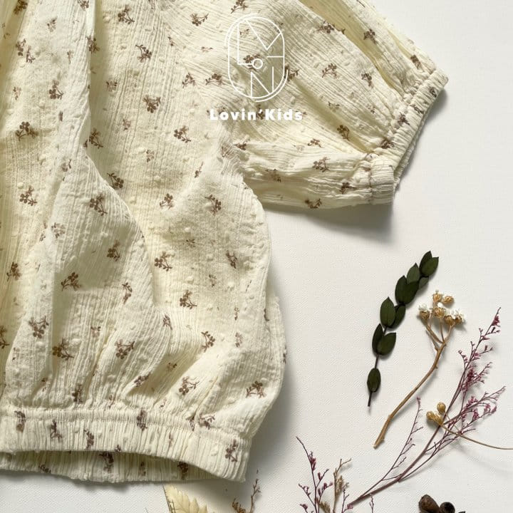 Lovin - Korean Children Fashion - #Kfashion4kids - Puff Flower Blouse - 4