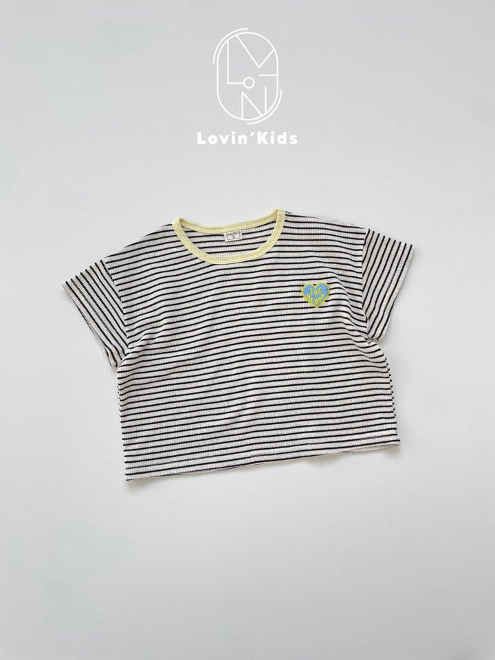 Lovin - Korean Children Fashion - #magicofchildhood - Heart Line Tee - 10