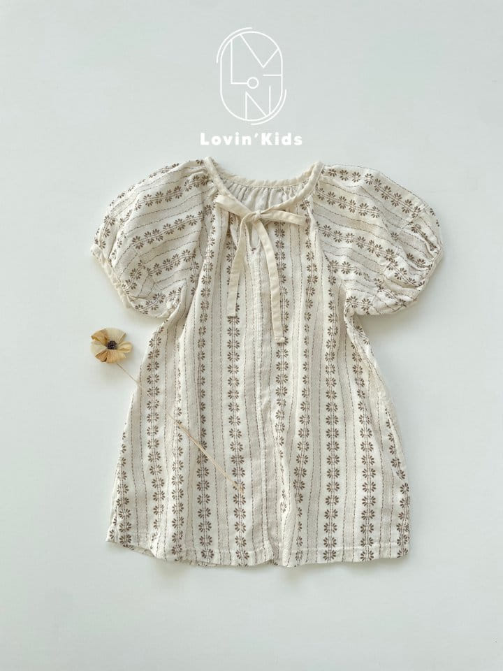 Lovin - Korean Children Fashion - #prettylittlegirls - Roman Puff One-Piece 
