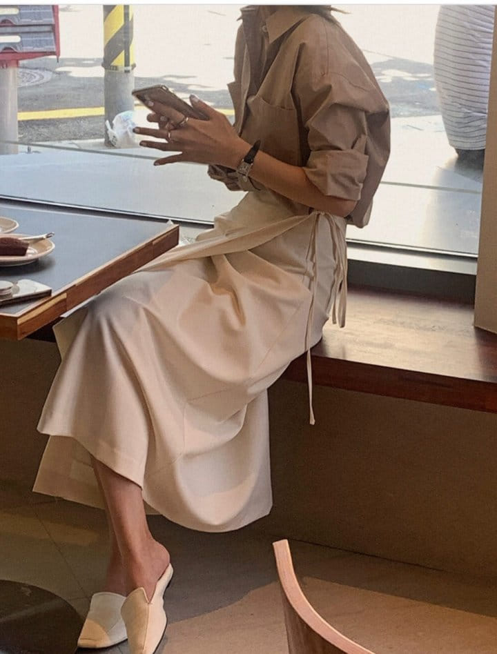 Lowell - Korean Women Fashion - #momslook - Lotte Wrap Skirt