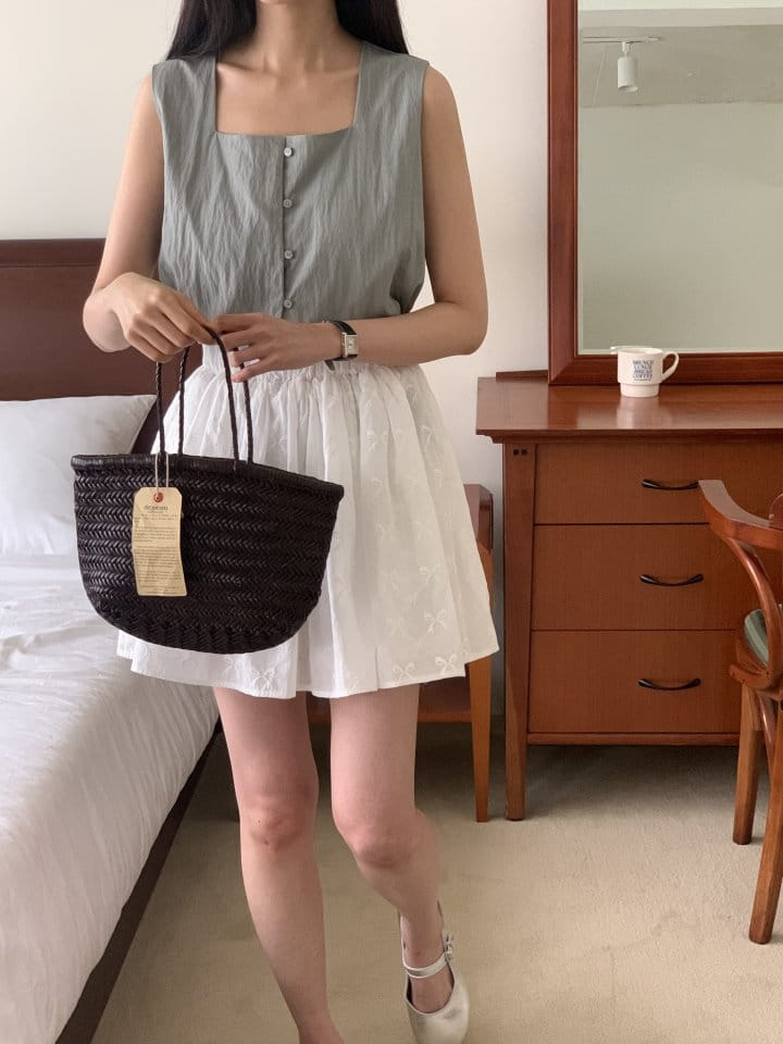 Lowell - Korean Women Fashion - #momslook - Ribbons Skirt - 6