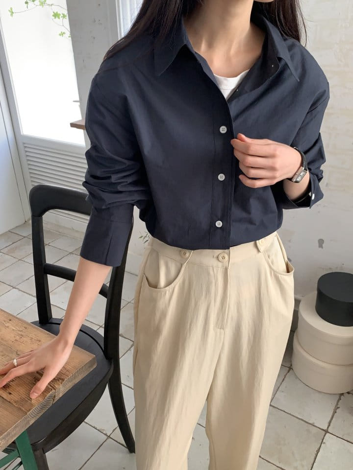 Lowell - Korean Women Fashion - #momslook - Luna Back Slit Shirt - 6