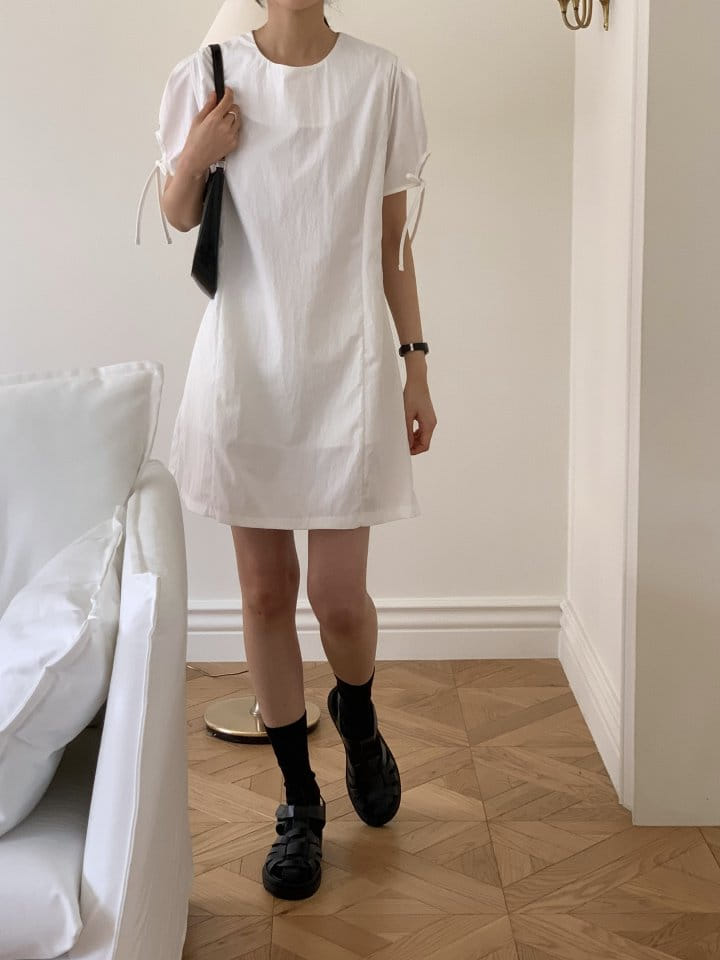 Lowell - Korean Women Fashion - #momslook - Hana Ribbon One-Piece - 6