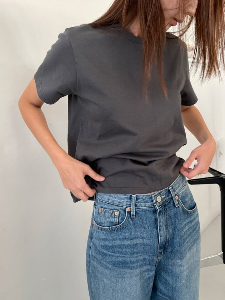 Lowell - Korean Women Fashion - #momslook - Basic  Tee - 2