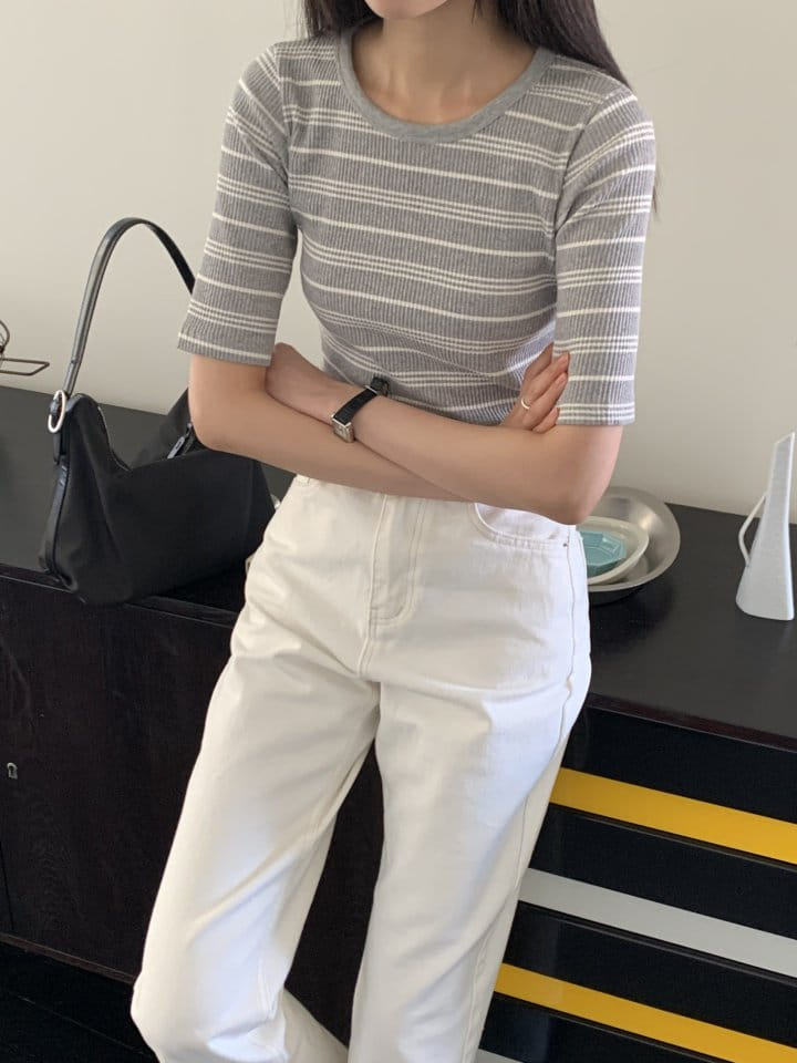 Lowell - Korean Women Fashion - #momslook - Jenne ST Tee - 10