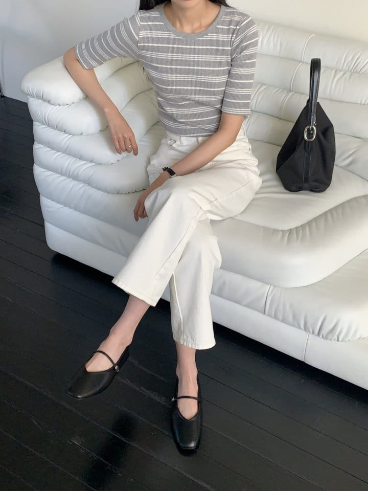 Lowell - Korean Women Fashion - #momslook - Jenne ST Tee - 6