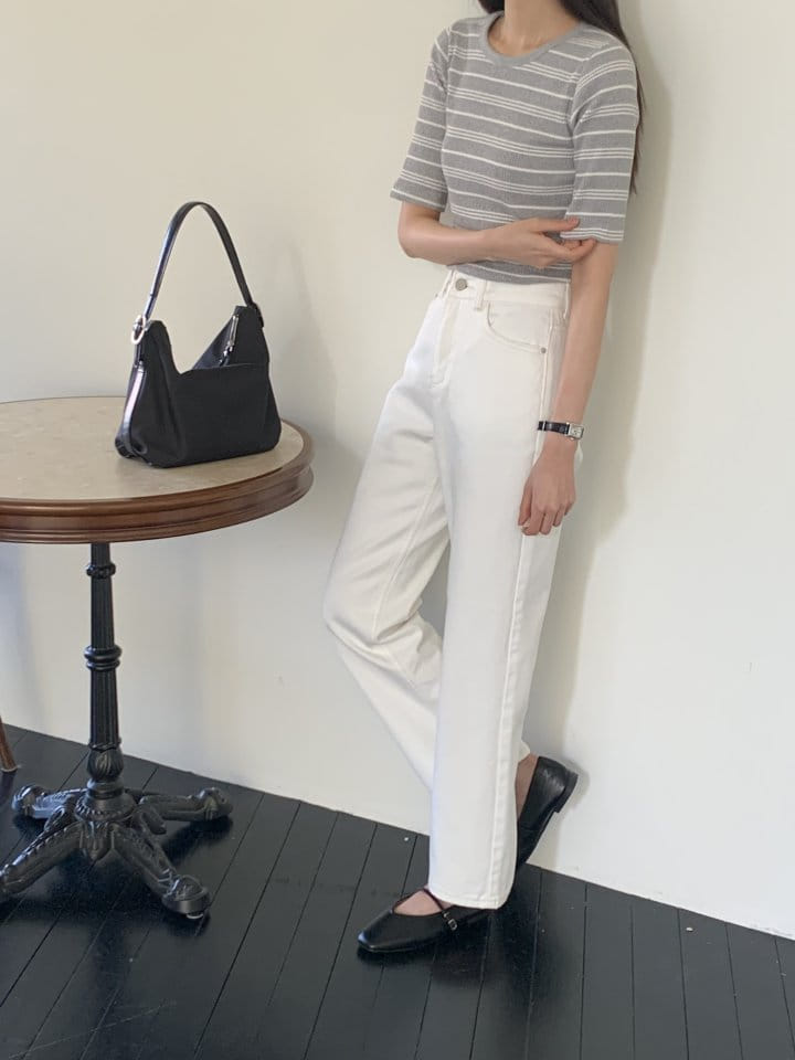 Lowell - Korean Women Fashion - #momslook - Jenne ST Tee - 8