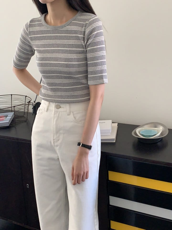 Lowell - Korean Women Fashion - #momslook - Jenne ST Tee - 9