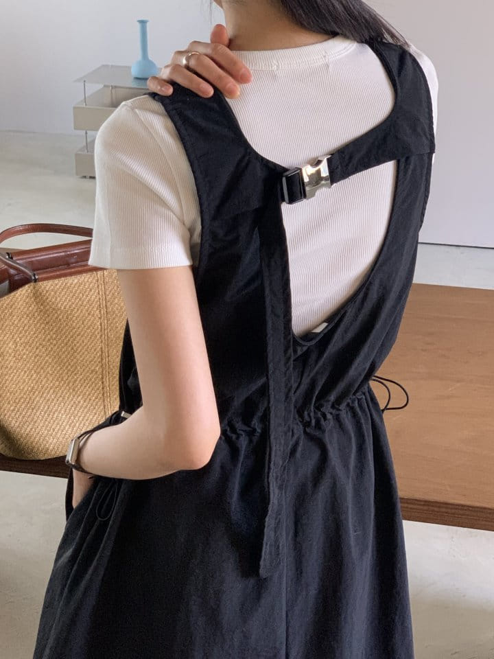 Lowell - Korean Women Fashion - #momslook - Touch Buckle One-Piece - 9
