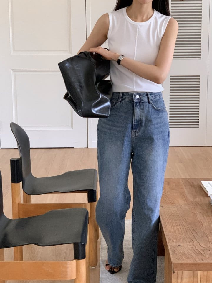 Lowell - Korean Women Fashion - #momslook - Tencel Rib Sleeveless Tee - 5