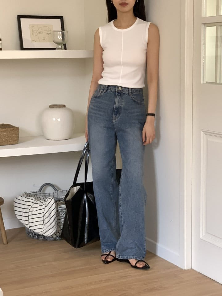 Lowell - Korean Women Fashion - #momslook - Tencel Rib Sleeveless Tee - 7