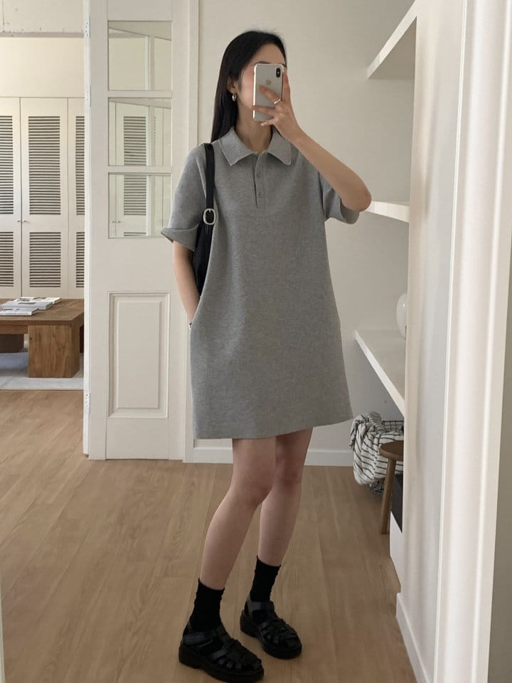 Lowell - Korean Women Fashion - #momslook - Pudding Collar One-Piece - 6