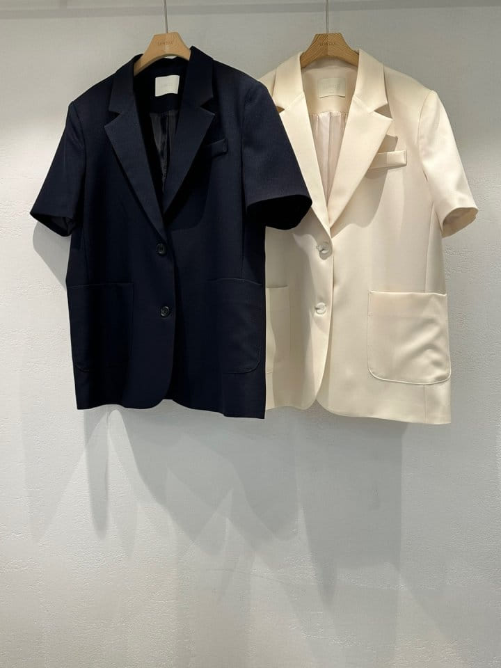 Lowell - Korean Women Fashion - #momslook - Joen Short Sleeve Jacket  - 3