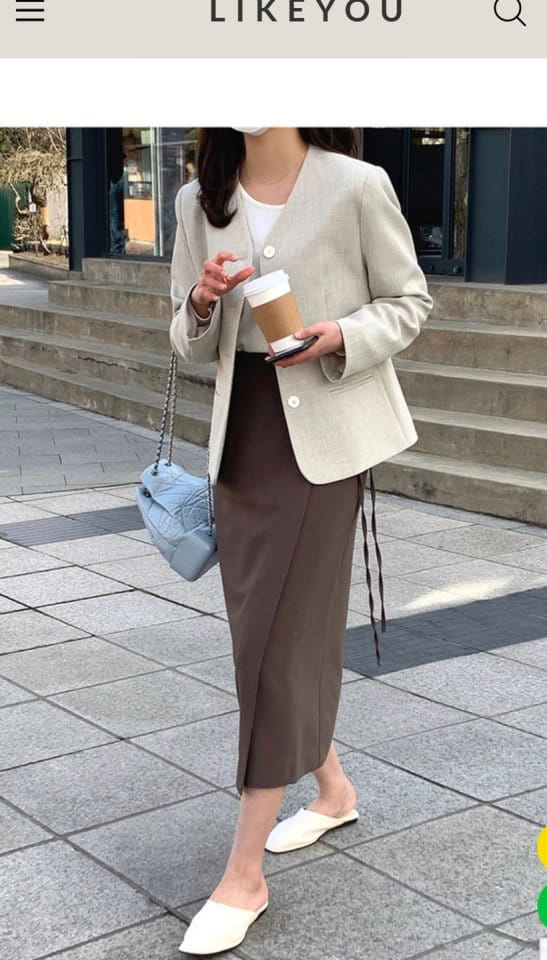 Lowell - Korean Women Fashion - #pursuepretty - Lotte Wrap Skirt - 5