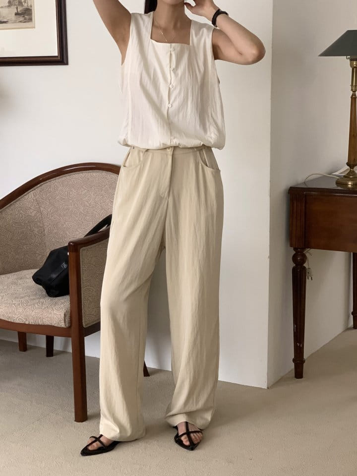 Lowell - Korean Women Fashion - #pursuepretty - Heaven Bizzo Button Pants
