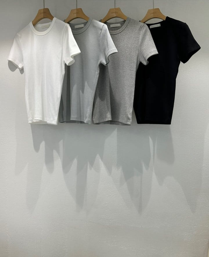 Lowell - Korean Women Fashion - #pursuepretty - Hoose Rib Short Sleeve Tee - 8
