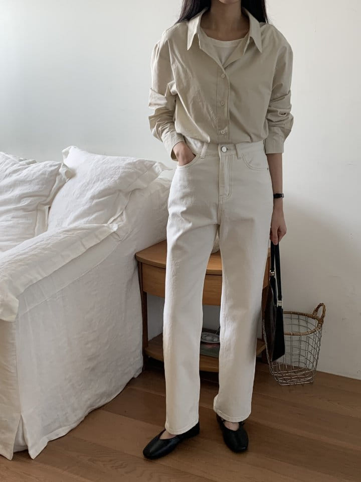 Lowell - Korean Women Fashion - #shopsmall - Luna Back Slit Shirt