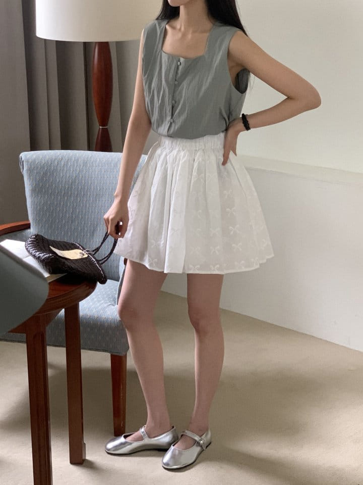Lowell - Korean Women Fashion - #thelittlethings - Ribbons Skirt - 5
